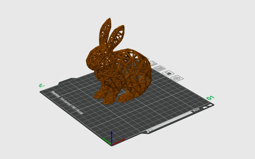 Lattice Bunny Voronoi Style Rabbit Wireframe - Free 3D Print Model ...