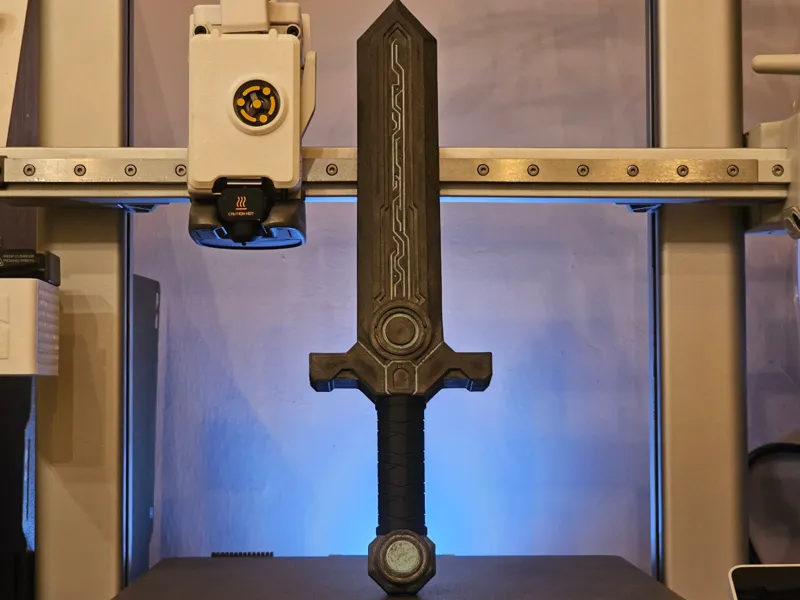 Cyberpunk/Runic - Inspired Short Sword