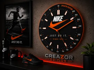 Horloge Murale Interchangeable – Édition Nike