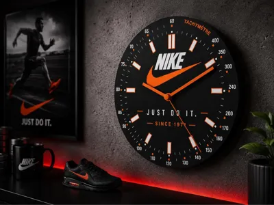 Interchangeable Wall Clock – Nike Edition 