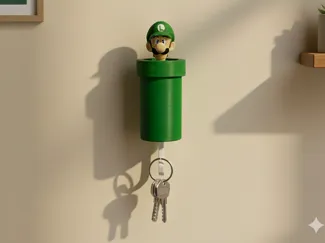 Super Mario Pipe Key Hanger - Luigi
