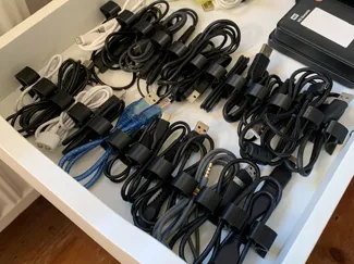 Simple Cable Organizer (perfect for IKEA Alex)