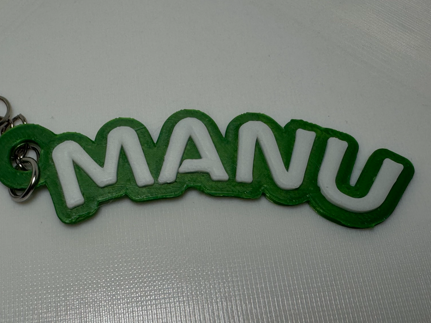 Portachiavi "MANU" - Stampa multicolore con AMS