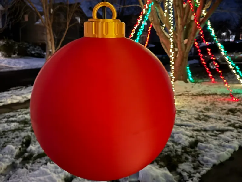 Giant Lighted Christmas Ornament