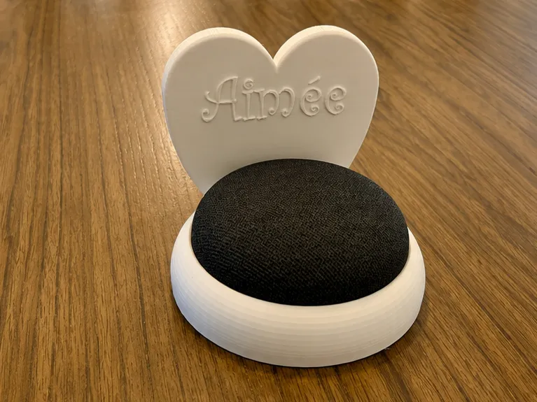Google Nest Mini Holder, Add your own name!!