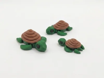 Cute Flexi Turdle + keychain