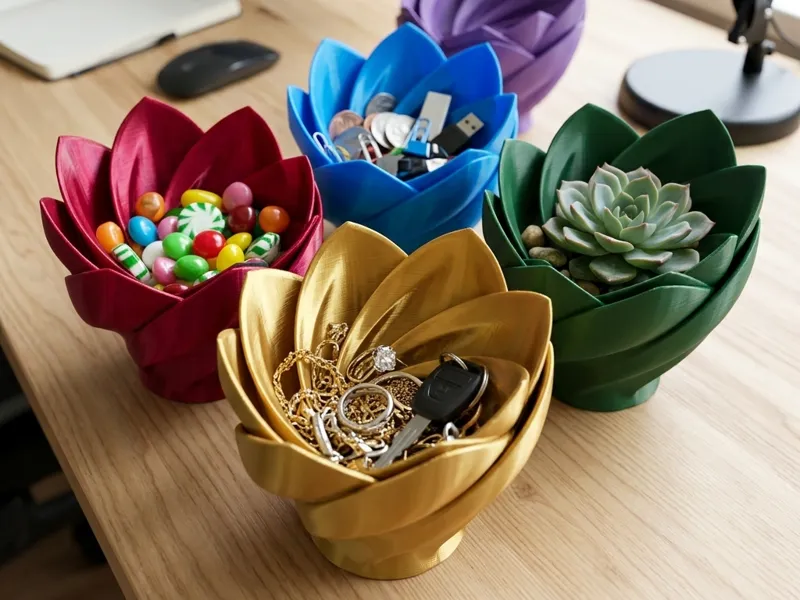 Spiral Petal - Desktop & Vanity Organizer