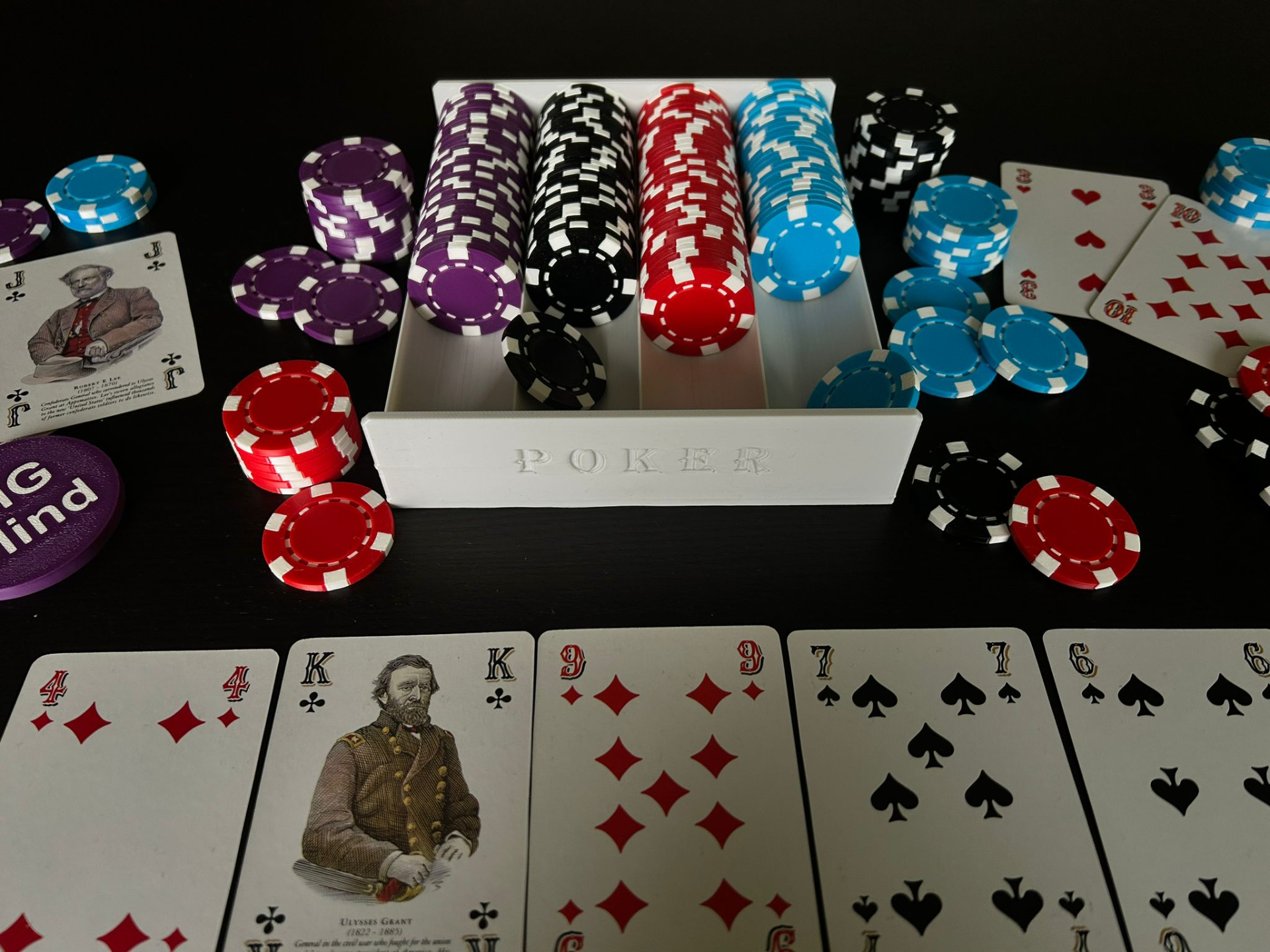 poker chips tray
