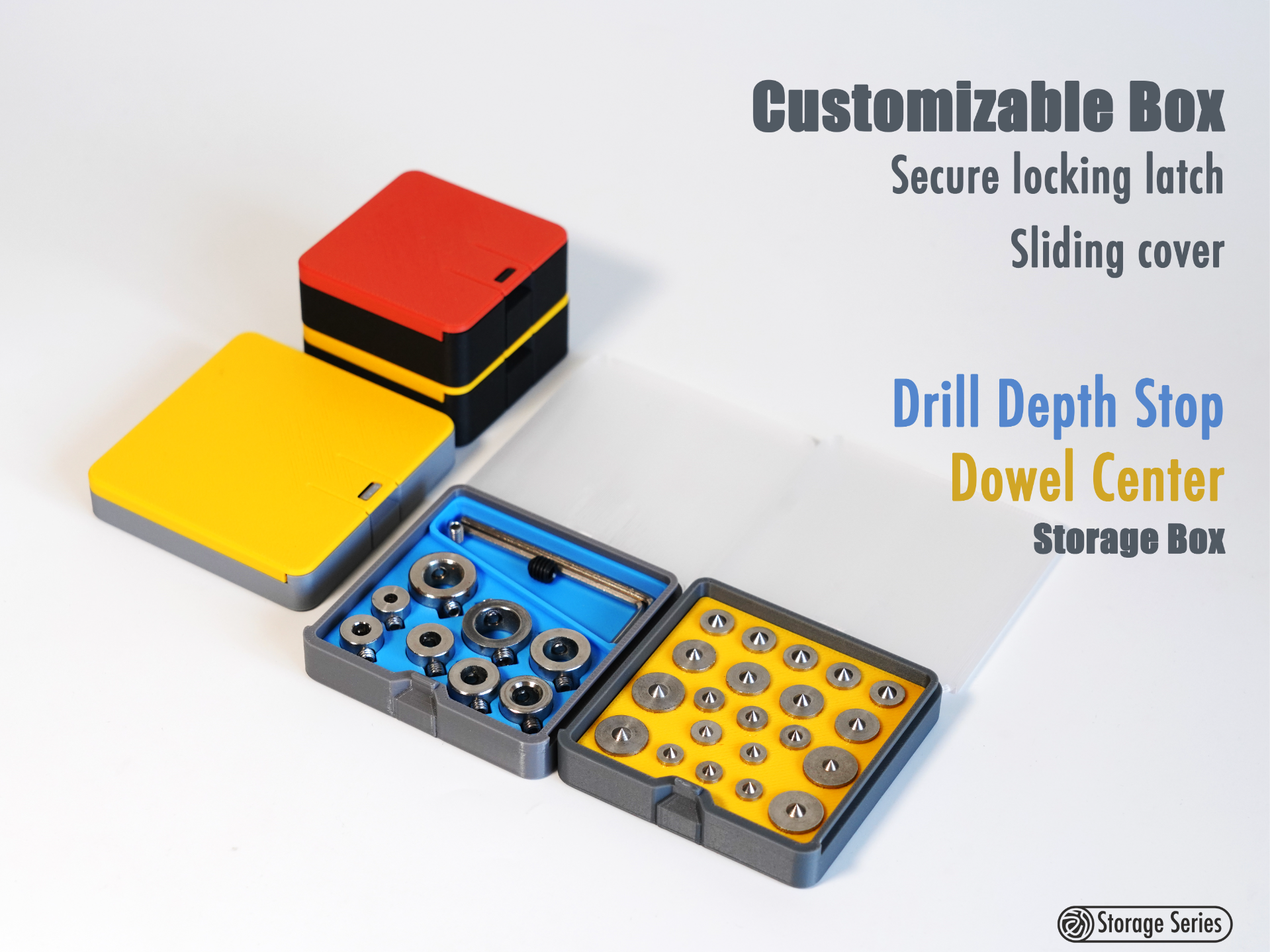 Customizable Box|可定制的盒子|Dowel Center|Drill Stop