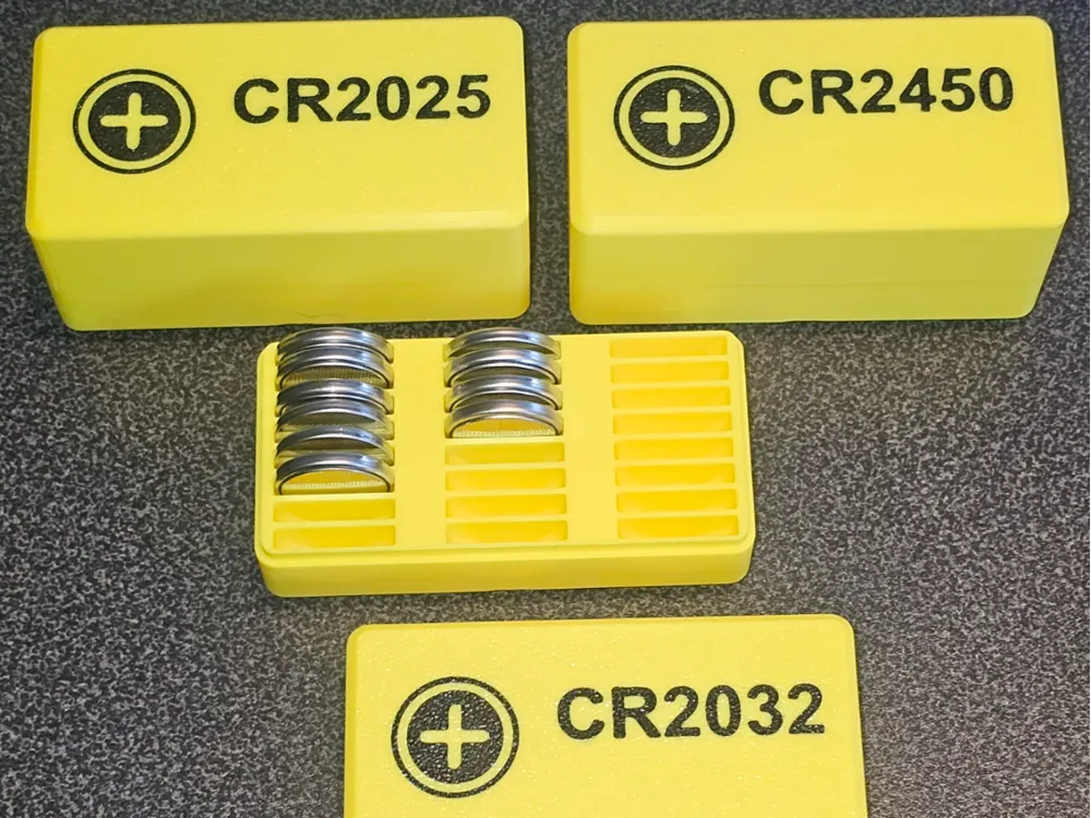 Gridfinity Coin Cell Button battery boxes 2x1 - Free 3D Print Model ...