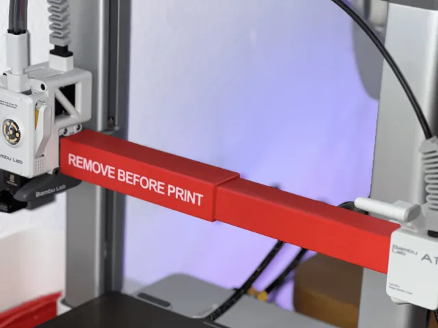 Extendable X-Axis Dust Cover for Bambu Lab A1