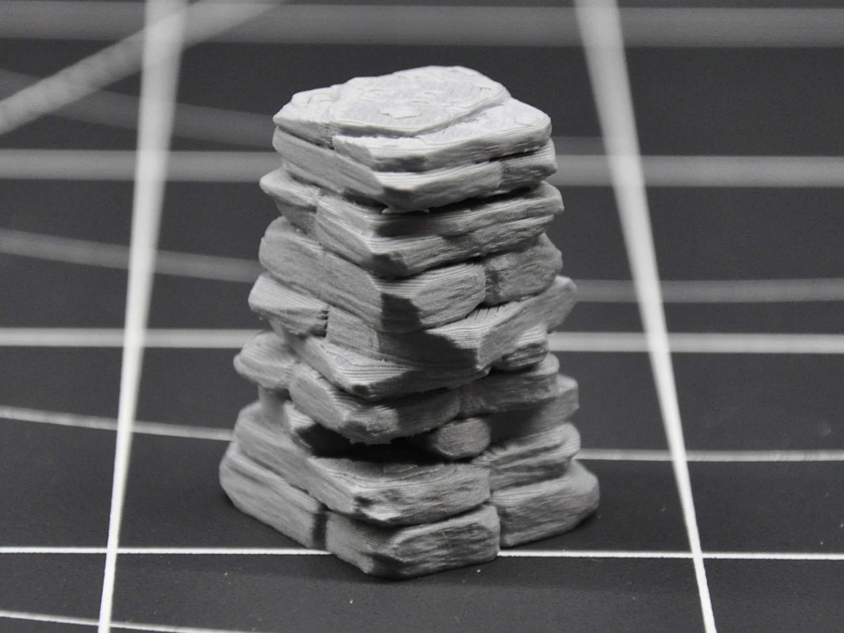 Slate stone pillar - Miniature terrain