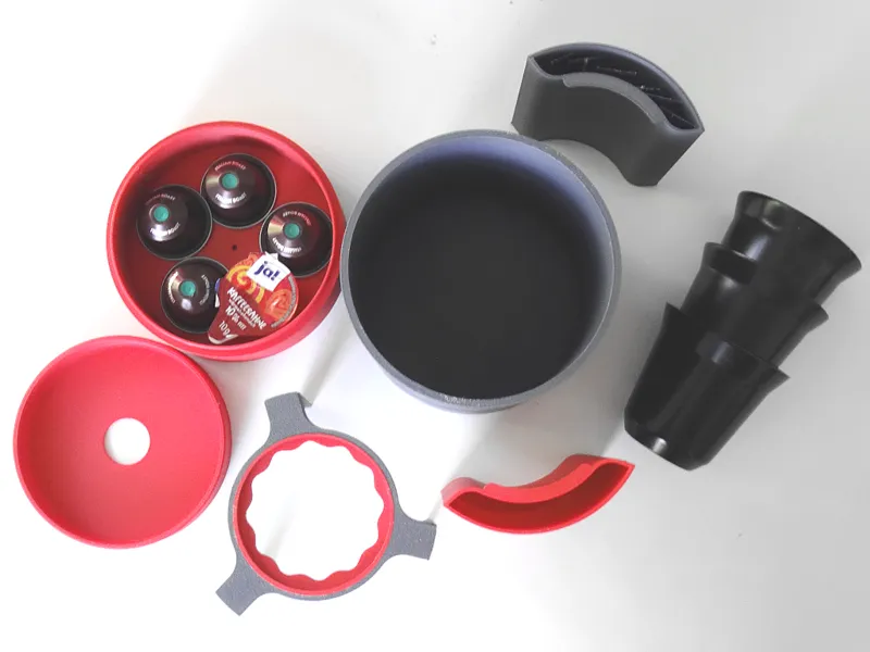 Travel case for portable espresso accessories