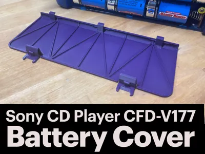 Battery cover for Sony CFD-V177 CD Player boombox