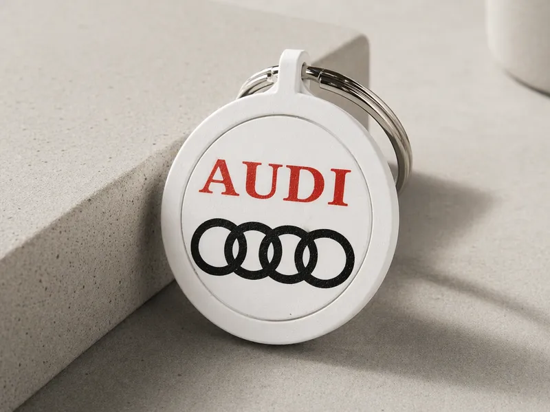 Audi Schlüsselanhänger-freidrehend Print in Place