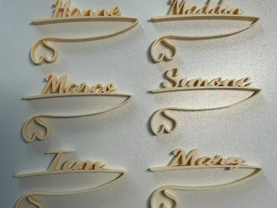 Glass pendant names