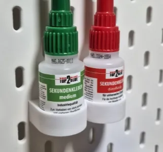 Glue/Bottle Holder Skadis IKEA (super glue)