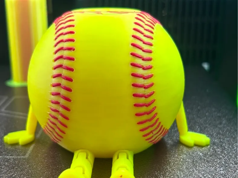 life size softball with feet 