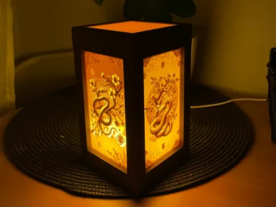 LED Lamp Chinese Snake Design NO AMS