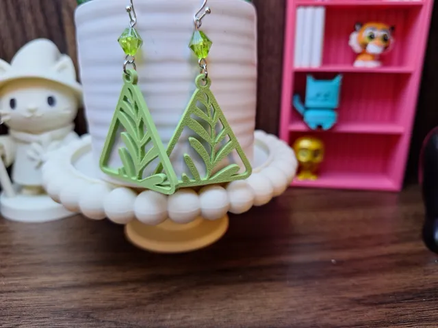 Boho Botanical Geometric Earrings