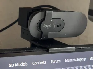 Webcam Logi Brio 100 stand for slim edge monitor 