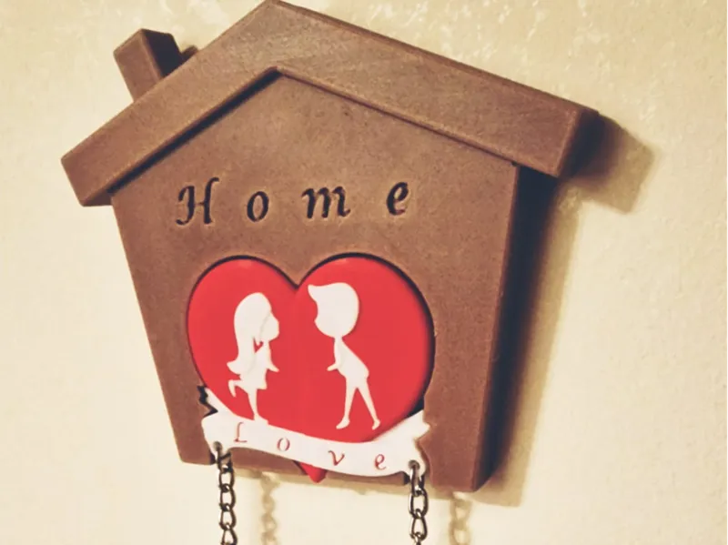 Valentine's Magnetic keychain and holder