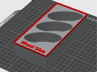 2x4 Gridfinity Titebond wood glue holder