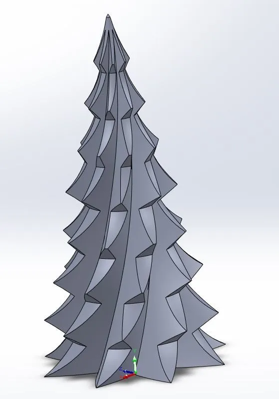 Twisted Christmas Tree - illuminated