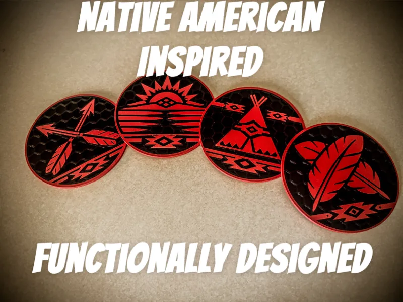 Native American Inspired Drink Coasters