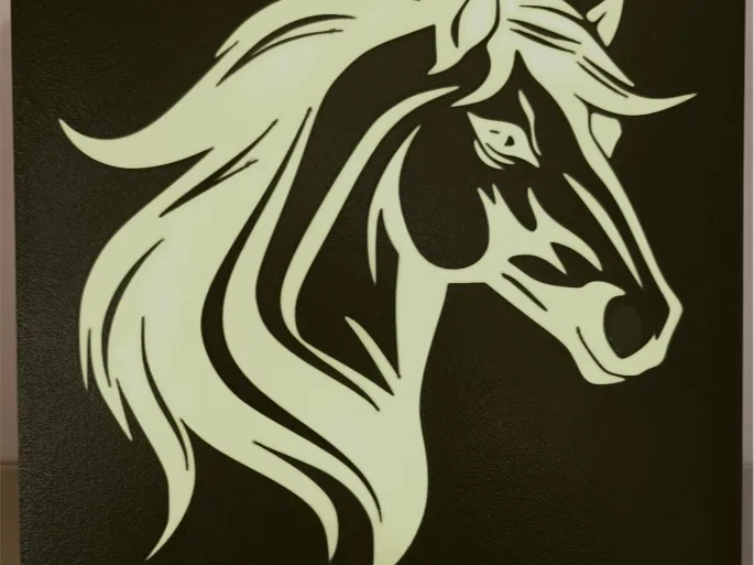Lightbox - horse head