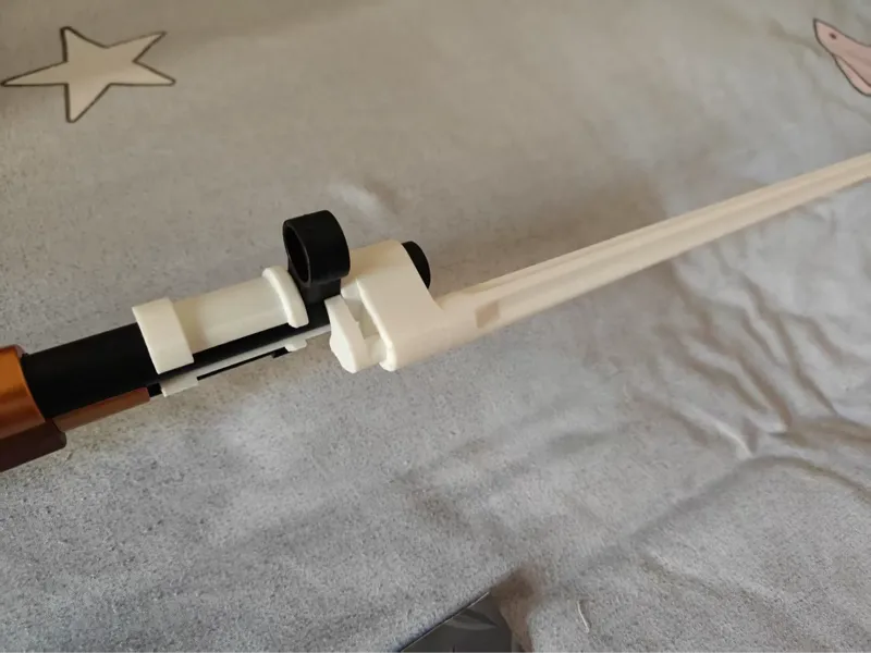 莫辛纳甘四棱军刺模型 适用乖巧虎龑虎抛壳玩具