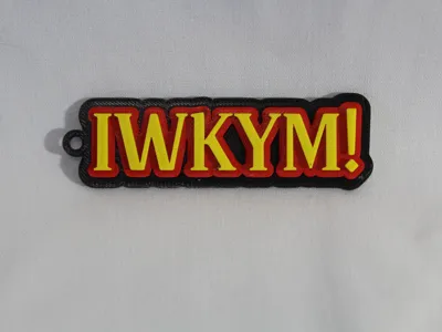 DCC keychain - IWKYM!