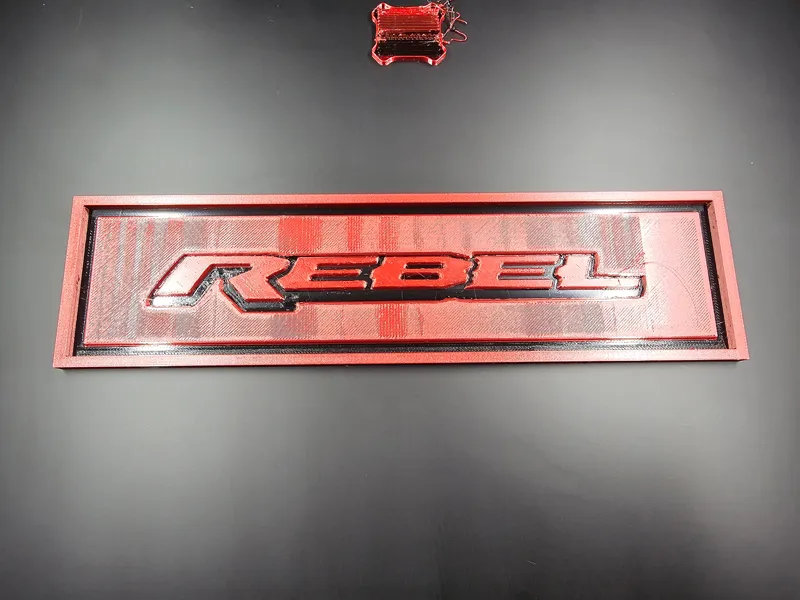 Dodge Ram Rebel Framed Badge
