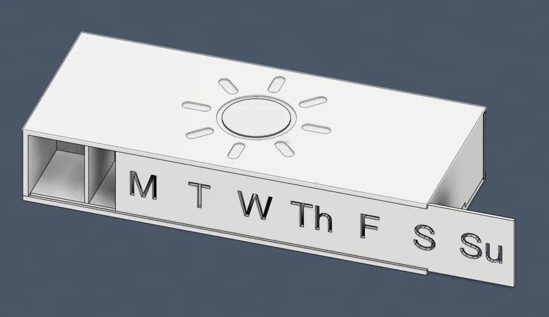 Reversible Pill Container (Day and Night)
