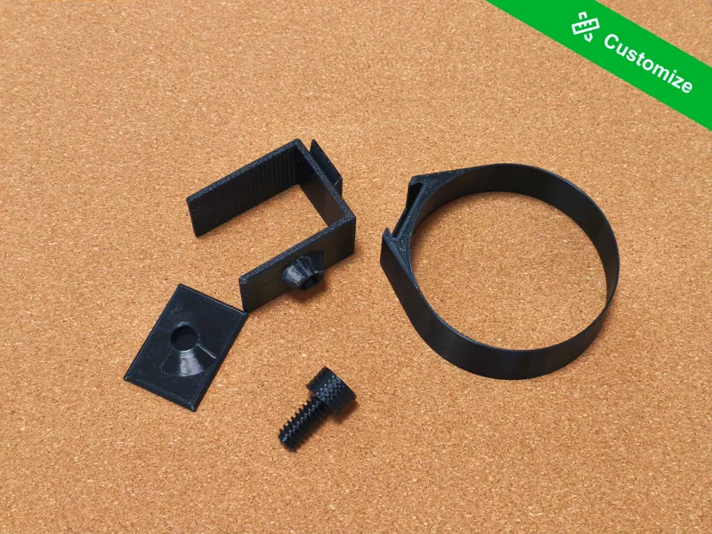 Table clamp components - cup holder (Customize)