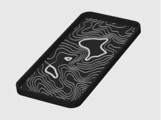 Topographic Tray Rectangular (No sharp angles)