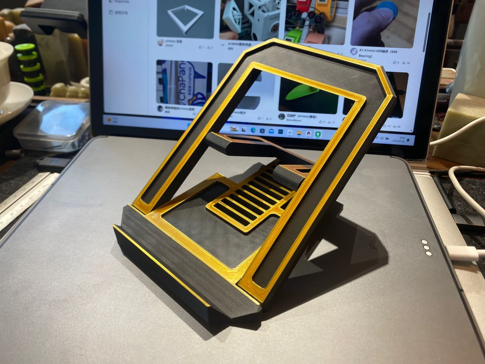 Entegre Baskı Hareketli Katlanır Düz Panel Braket Tablet Tutucu iPad Braket Dizüstü Braket Katlanır Braket