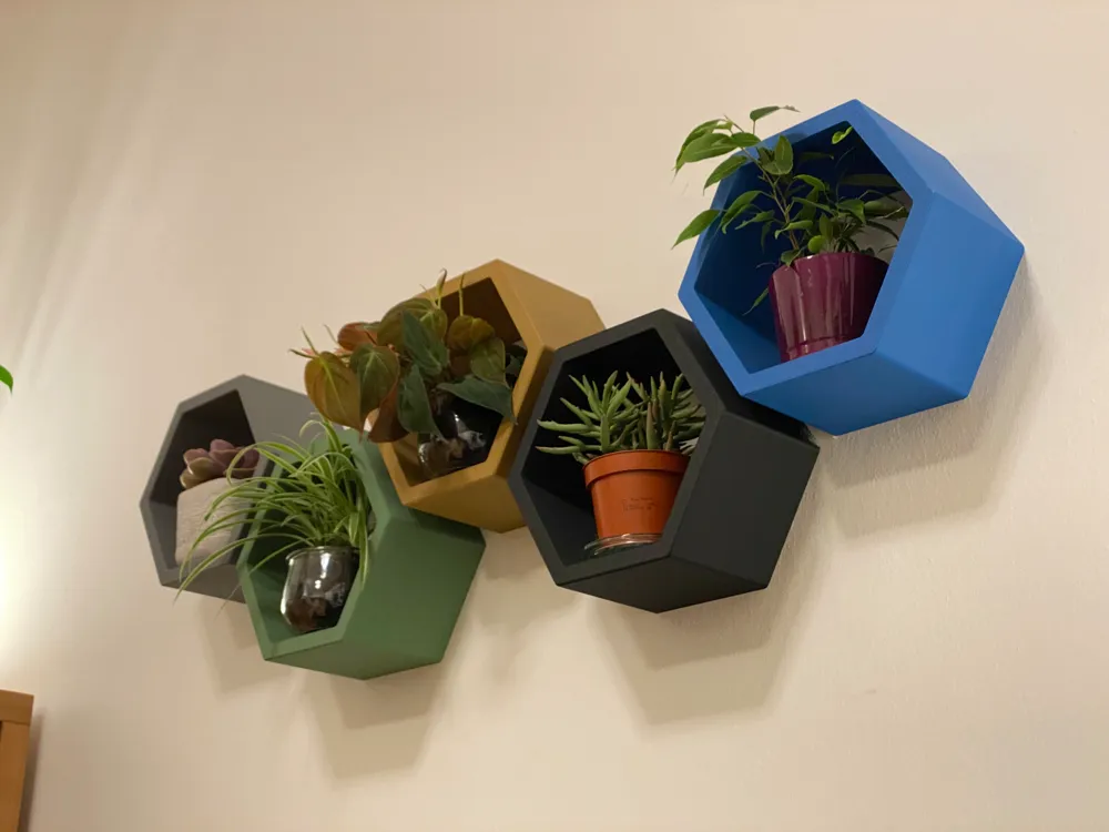 HEX shelves wall mounting by w00lfy MakerWorld