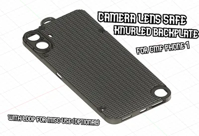 knurled backplate + lens protection for cmf phone