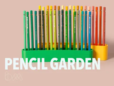 Pencil Garden - Aesthetic holder for pencil crayon