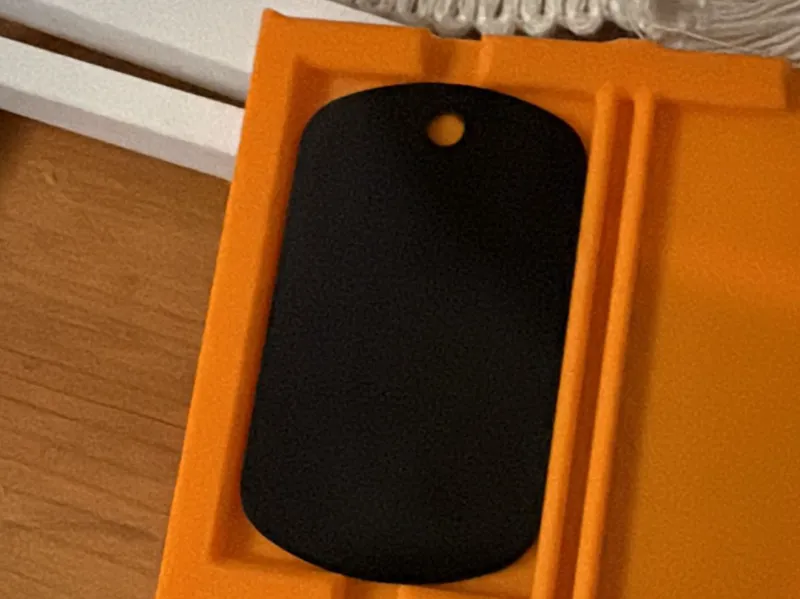 large ID tag jig for laser