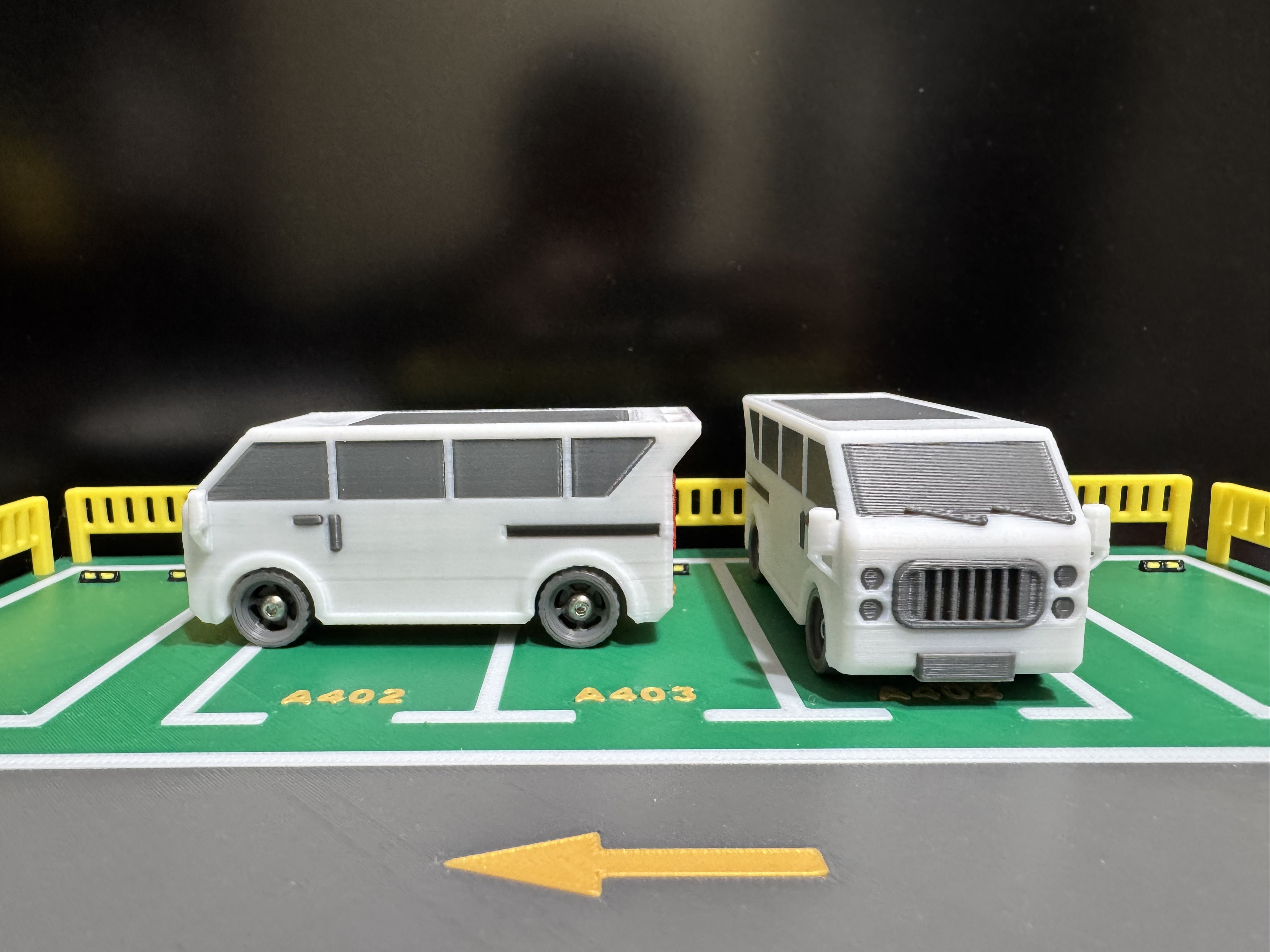 Miniatura 3 do modelo 3D 多层停车场套装（带多款小车兼容1:64小车）