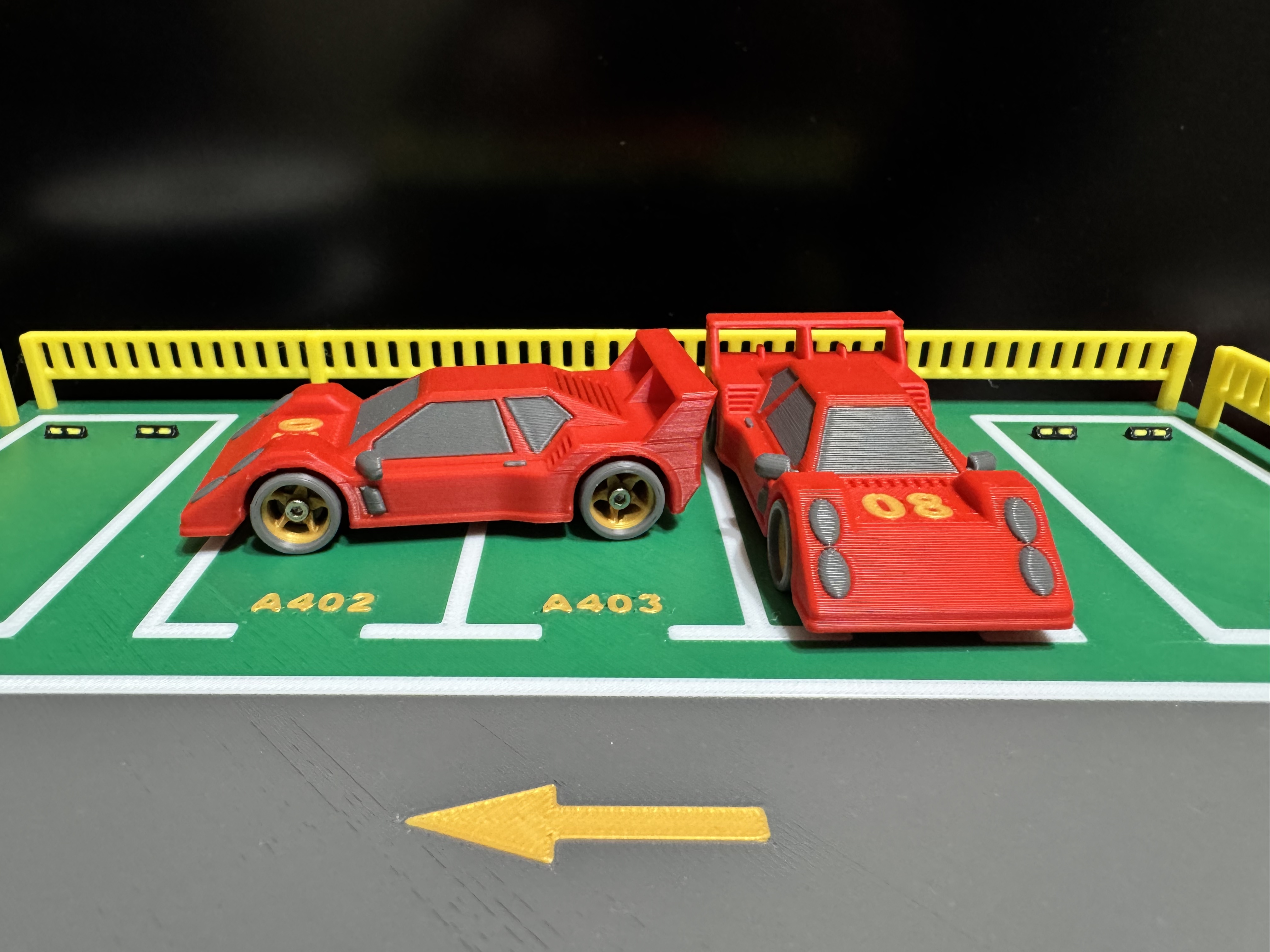 Miniatura 4 do modelo 3D 多层停车场套装（带多款小车兼容1:64小车）