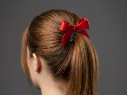 hair accessory imitating a classic bow