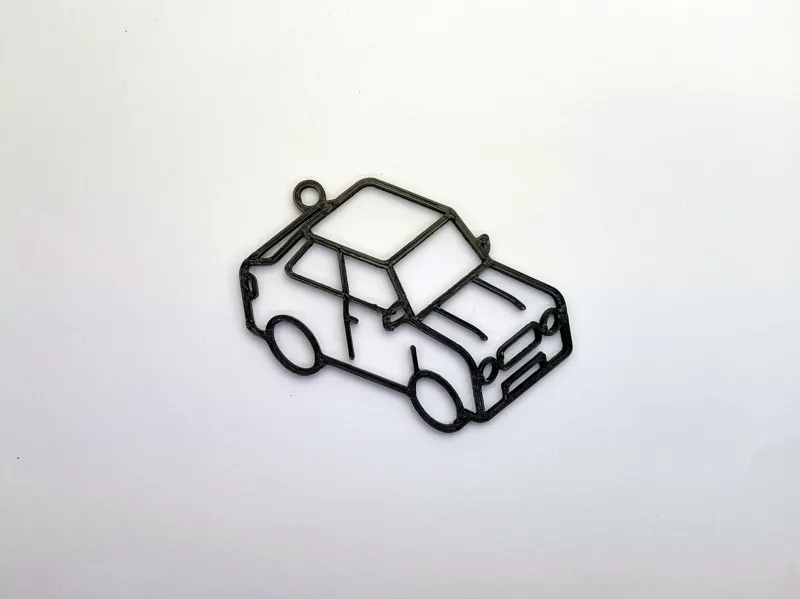 Car - isometric keychain