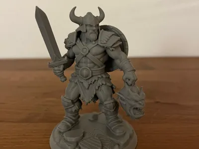 D&D – Barbarian of the North with Orc Skull