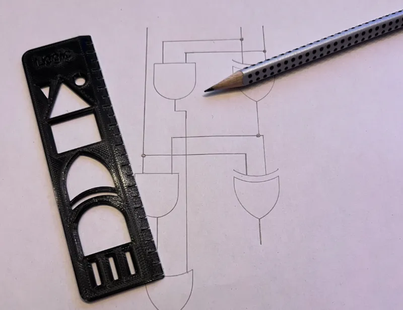 Template-Ruler for Logic Diagrams