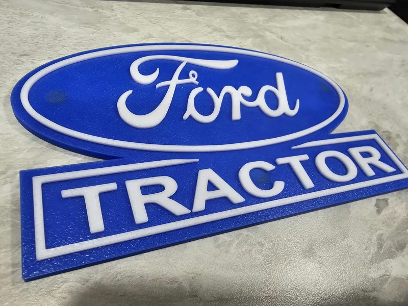 Ford Tractor Logo w/ 8x3mm Magnets No AMS Needed