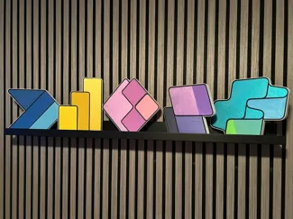 Microsoft Power Platform 3D Logo Artwork Wall