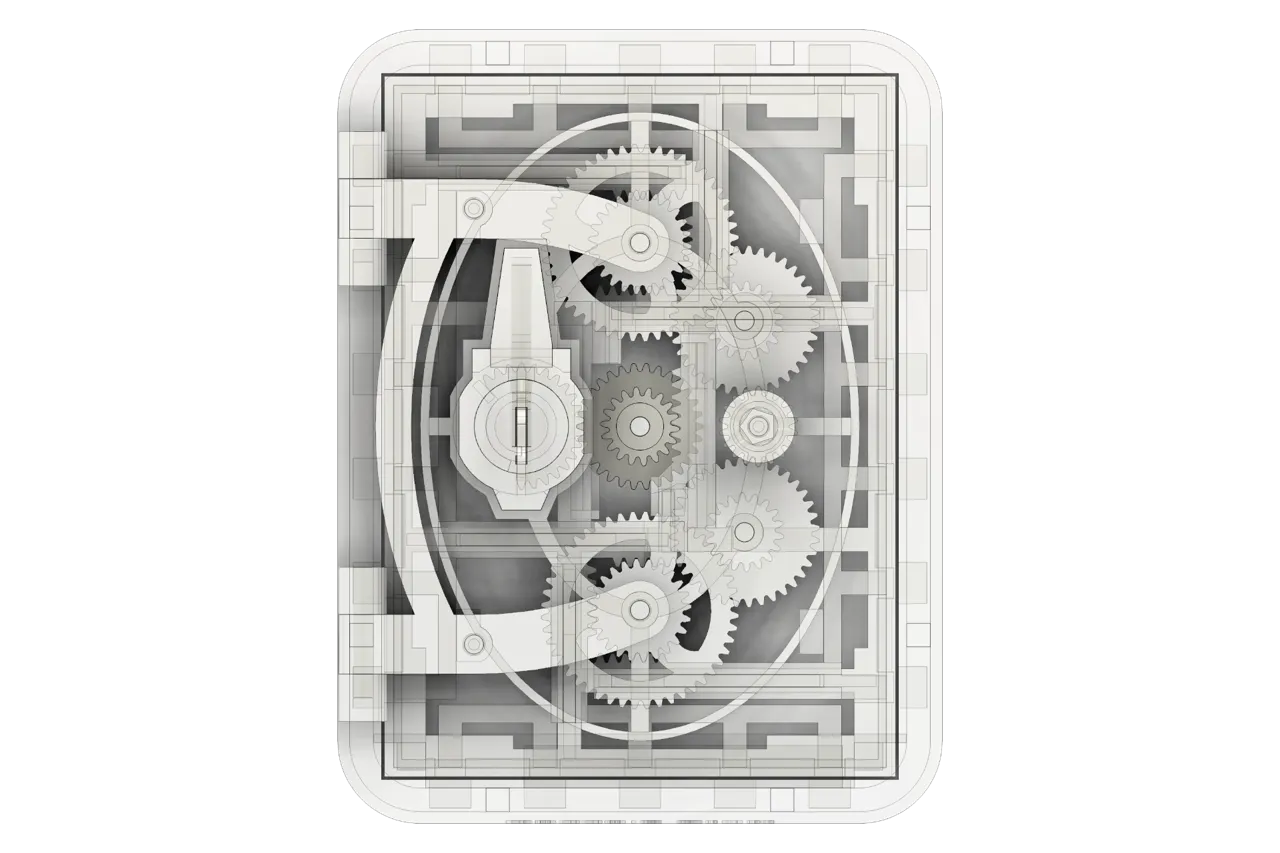 3D Printed Vault with Pin Tumbler Lock view 3